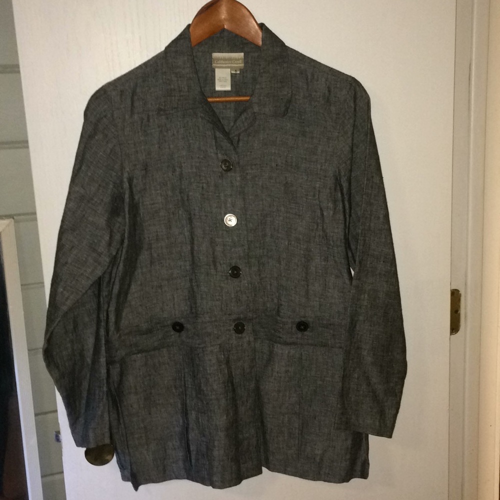 Coldwater Creek Linen jacket in small